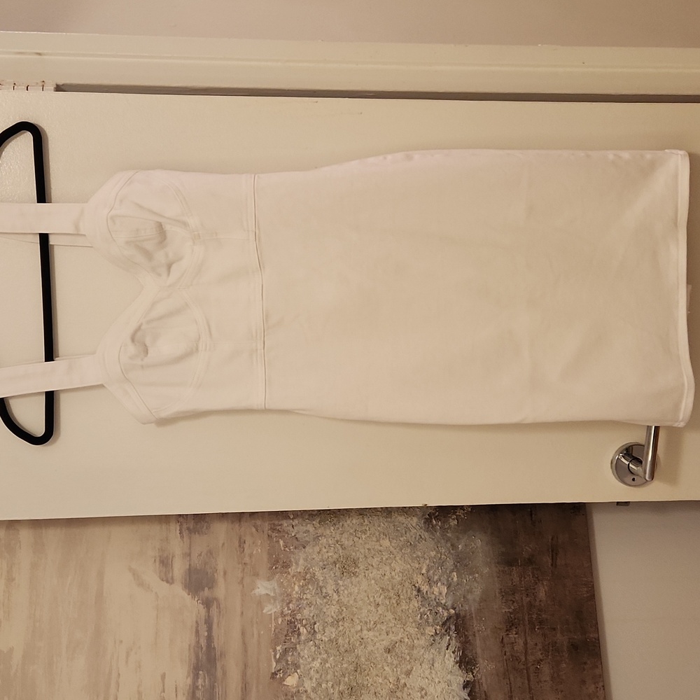 Express White Mini Dress with Wide Straps